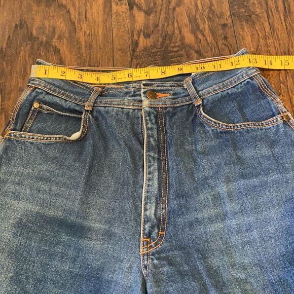 super high waisted “mom jeans”  - Gitano Jeans size 12 VTG converts to size 6 - Picture 9 of 12